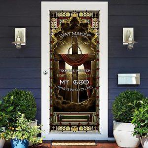 Jesus Cross Way Maker Miracle Worker Door Cover Gift For Christian 2 em35mp.jpg