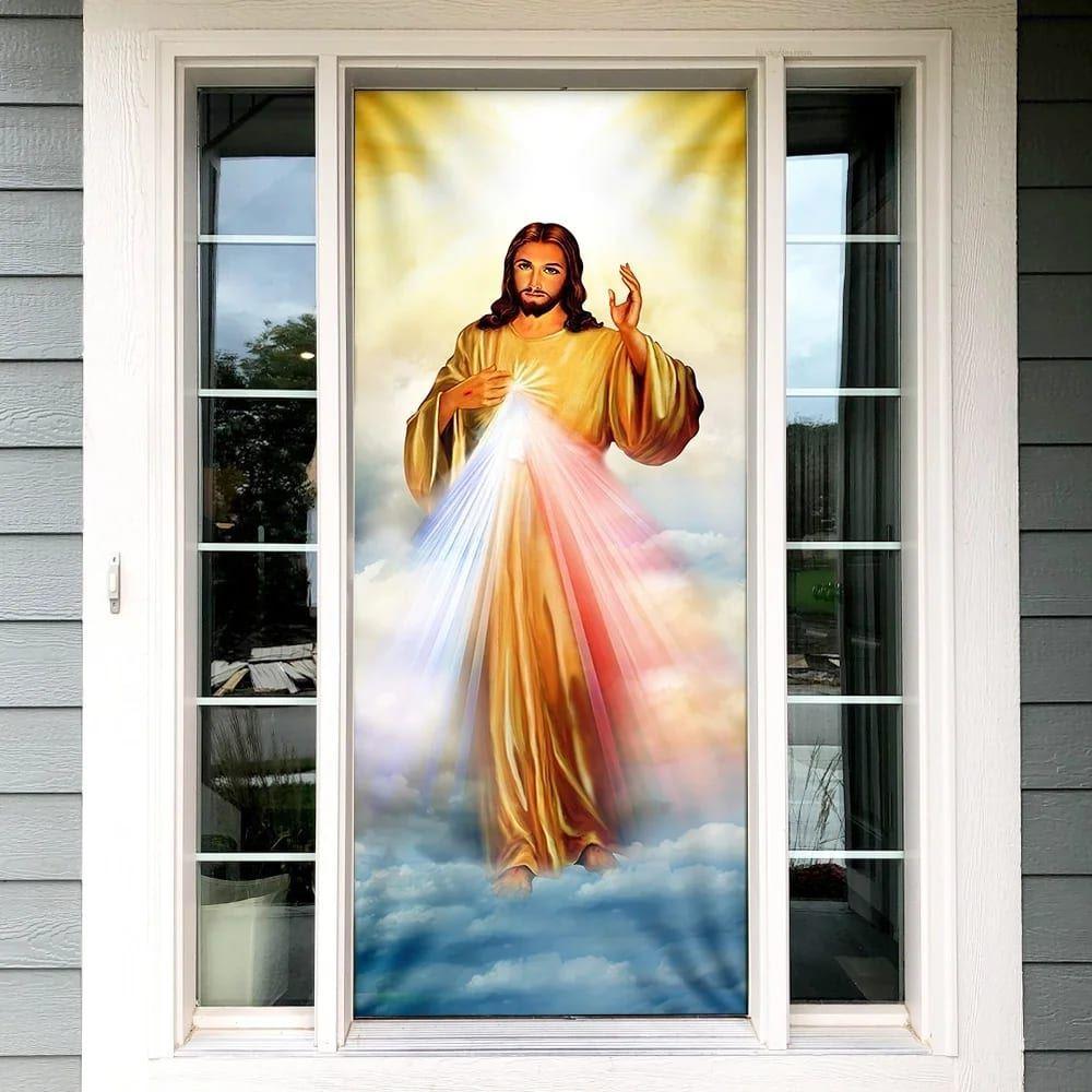 Jesus Door Cover, Christian Door Cover, Christian Home Decor, Gift For Christian