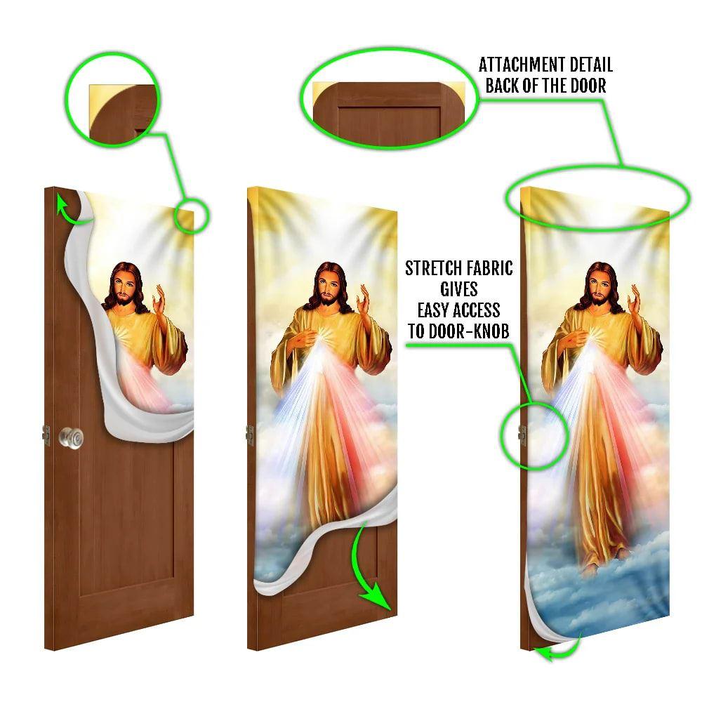 Jesus Door Cover, Christian Door Cover, Christian Home Decor, Gift For Christian
