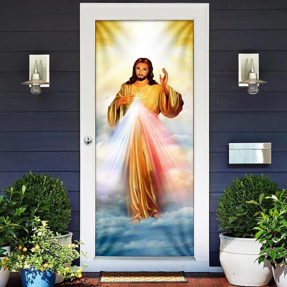 Jesus Door Cover, Christian Door Cover, Christian Home Decor, Gift For Christian
