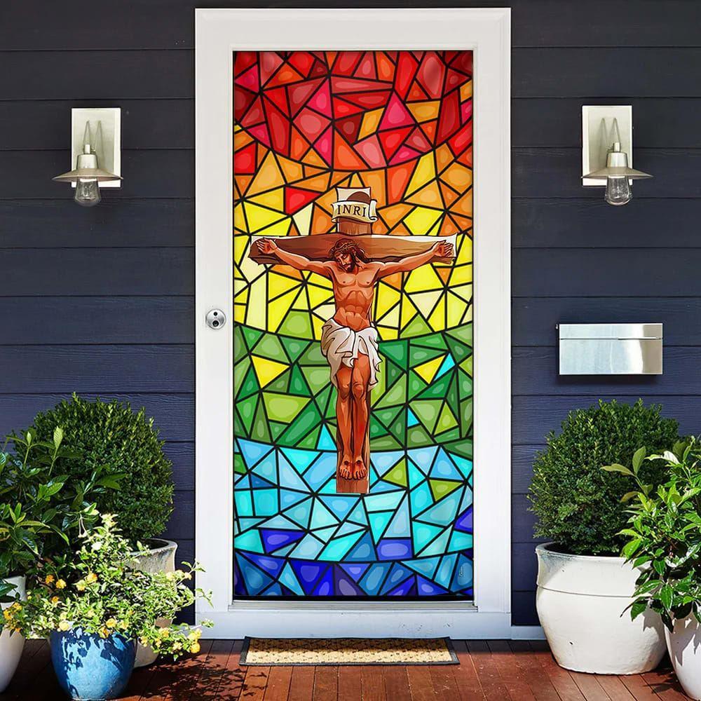 Jesus Door Cover, Christian Home Decor, Gift For Christian