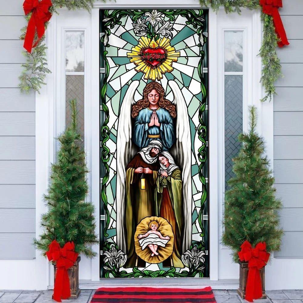 Jesus Door Cover Nativity of Jesus, Christian Home Decor, Gift For Christian