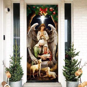 Jesus Is Born Christmas Door Cover, Jesus&hellip;
