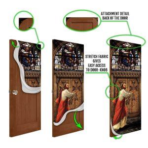 Jesus Is Knocking At The Door Door Cover Christian Home Decor Gift For Christian 4 ozrk6h.jpg