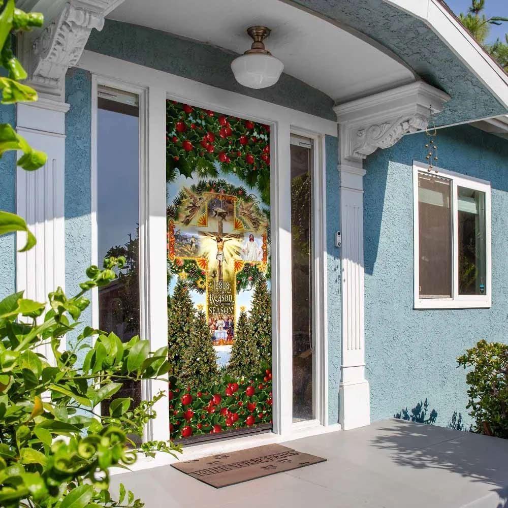 Jesus Is The Reason For The Season Door Cover Block Of Gear, Jesus Door Cover, Gift For Christian