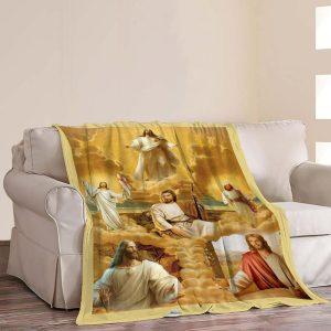 Jesus Picture Christian Quilt Blanket Christian Blanket Gift For Believers 2 hhetlo.jpg