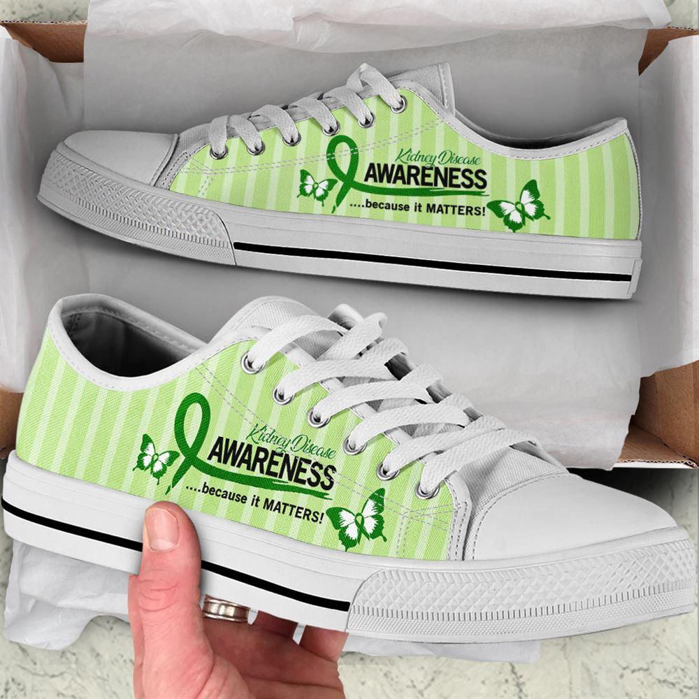 Kidney Disease Shoes Because It Matters Low Top Shoes, Gift For Survious Kidney Disease Shoes Because It Matters Low Top Shoes, Gift For Survious