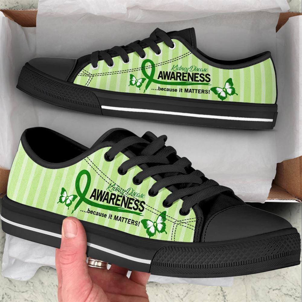Kidney Disease Shoes Because It Matters Low Top Shoes, Gift For Survious Kidney Disease Shoes Because It Matters Low Top Shoes, Gift For Survious