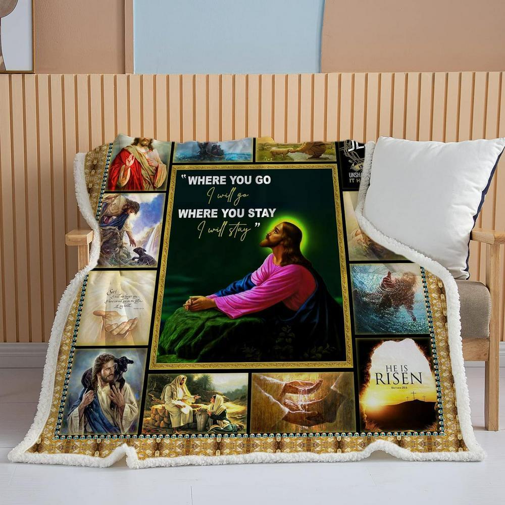 Life Without Jesus Is Like An Unsharpened Pencil It Has No Point Christian Quilt Blanket, Christian Blanket Gift For Believers