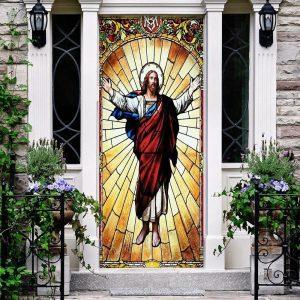 Love Jesus Door Cover, Christian Home Decor,&hellip;