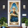 Mary and Jesus Door Cover, Christian Home Decor, Gift For Christian
