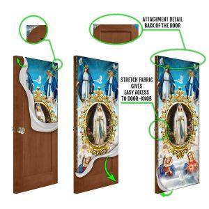 Mary Mother Of Jesus The Blessed Virgin Mary Door Cover Christian Home Decor Gift For Christian 4 ihqz8w.jpg
