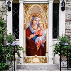 Mary and Jesus Door Cover, Christian Home&hellip;