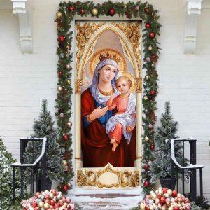 Mary and Jesus Door Cover Christian Home Decor Gift For Christian 3 o0fld3.jpg
