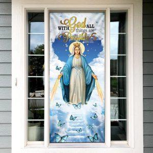 Mother Maria Door Cover With God All&hellip;