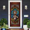 Mother Mary With Jesus Door Cover, Christian Home Decor, Gift For Christian Mother Mary With Jesus Door Cover, Christian Home Decor, Gift For Christian
