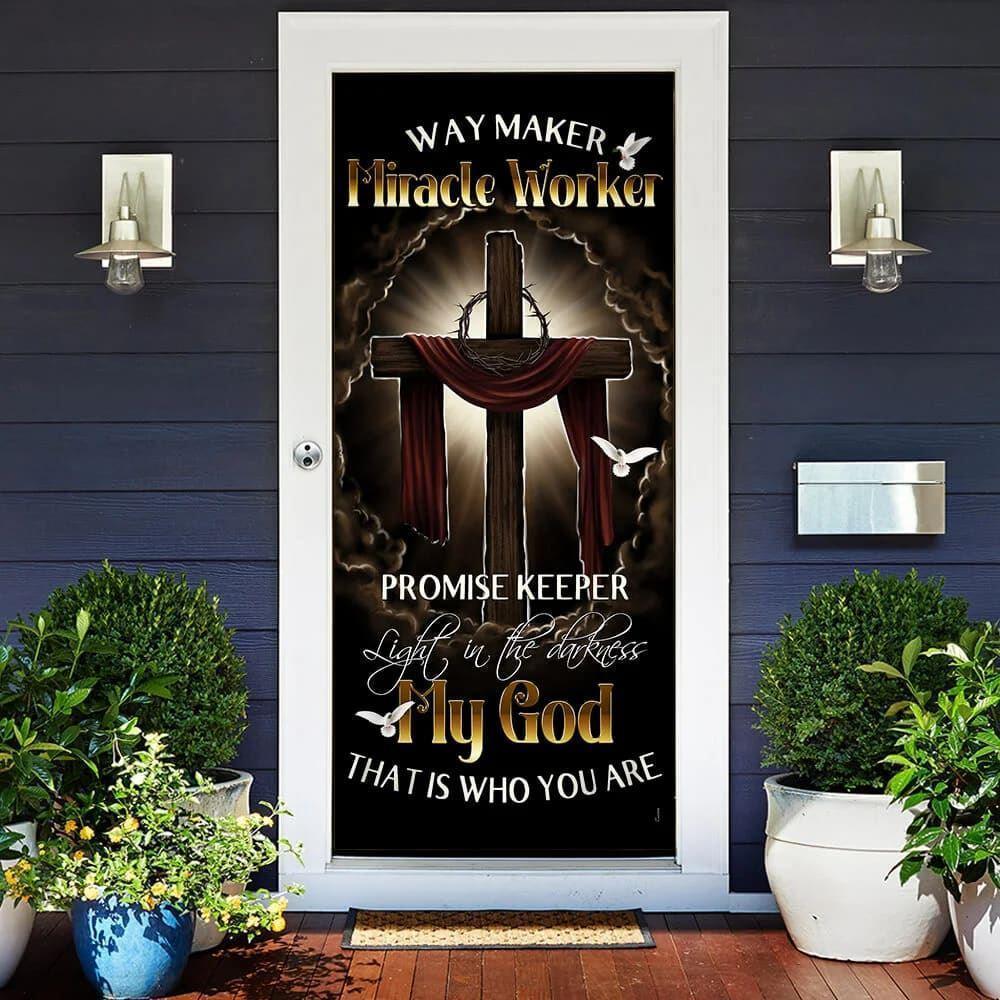 My Beautiful God Door Cover, Gift For Christian My Beautiful God Door Cover, Gift For Christian