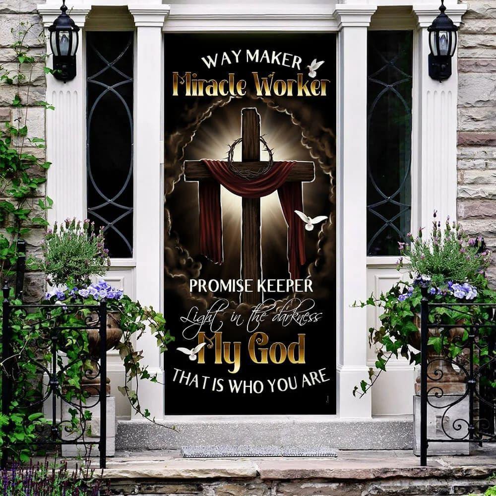 My Beautiful God Door Cover, Gift For Christian My Beautiful God Door Cover, Gift For Christian