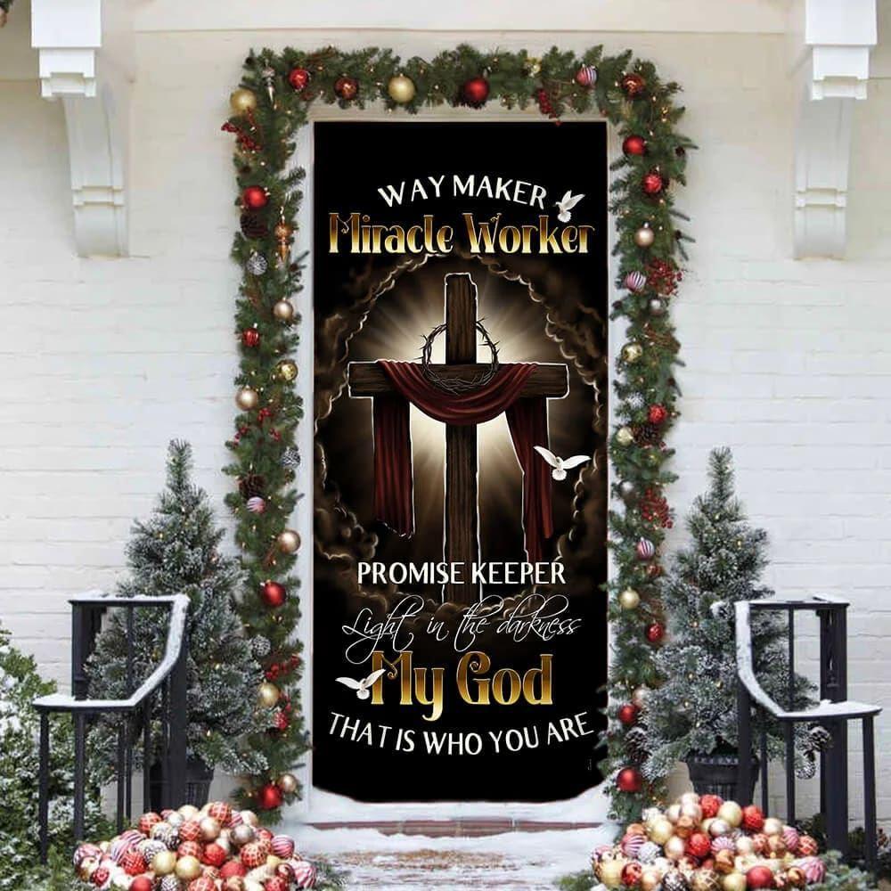 My Beautiful God Door Cover, Gift For Christian My Beautiful God Door Cover, Gift For Christian