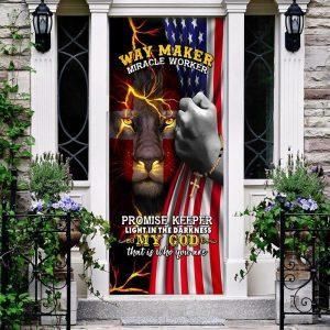 My God Lion Christian Door Cover, Christian&hellip;