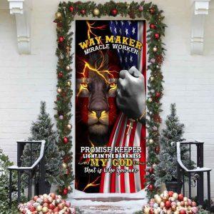 My God Lion Christian Door Cover, Christian&hellip;