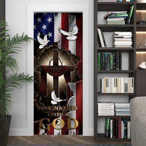 Nation Under God Christan Door Cover Christian Home Decor Gift For Christian 3 fnrm4c.jpg