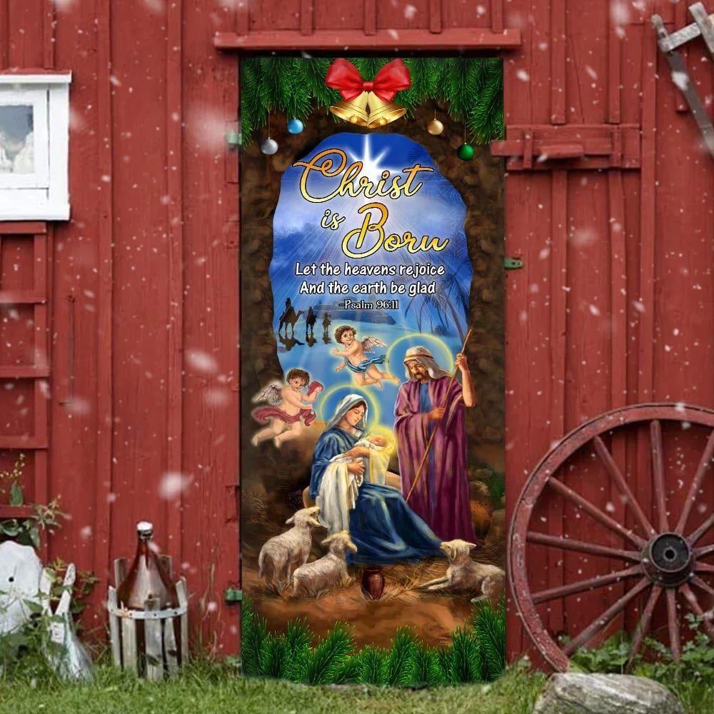 Nativity Of Jesus Door Cover, Jesus Christ Door Cover, Christian Home Decor, Gift For Christian