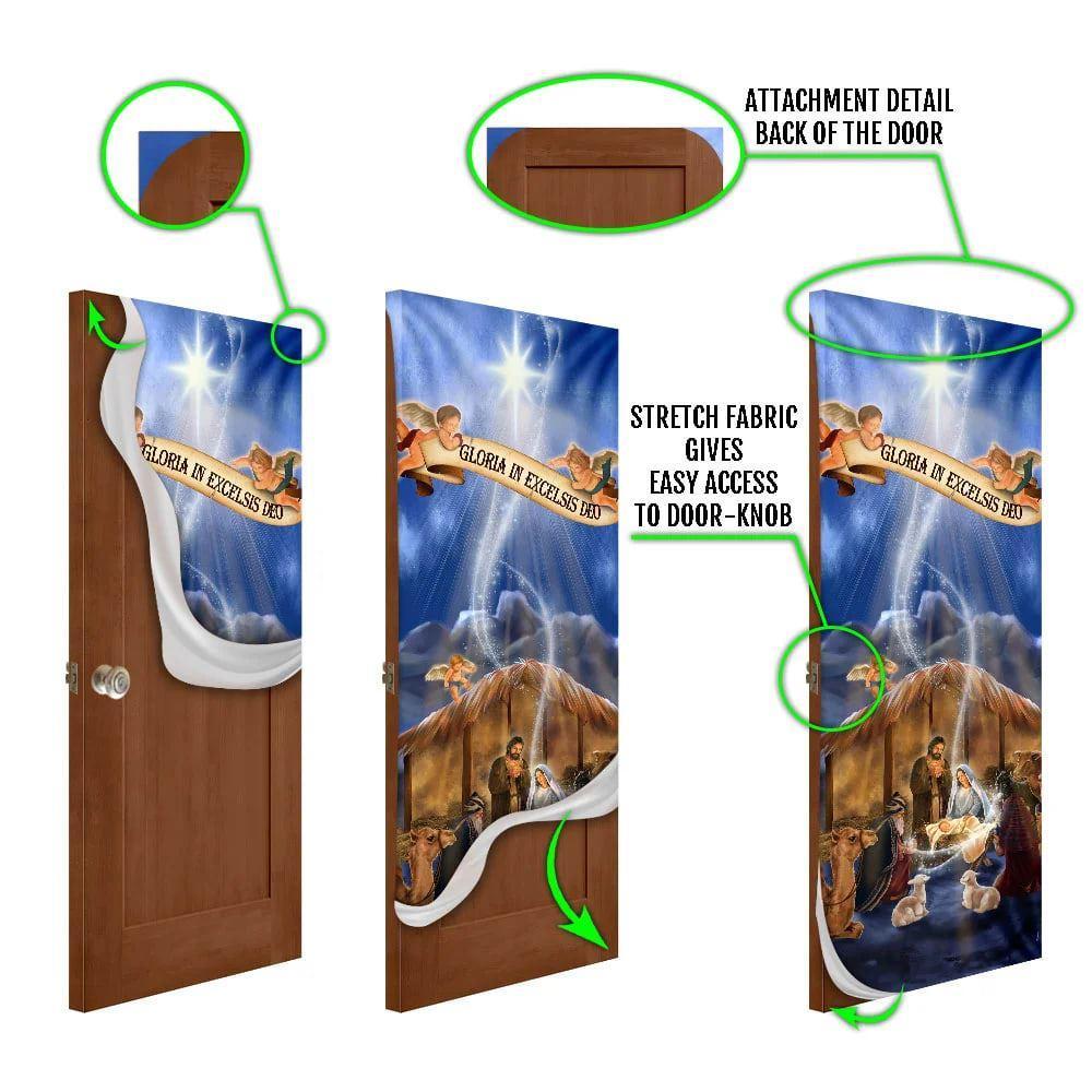 Nativity Scene Door Cover, Jesus Is Born, Christian Home Decor, Gift For Christian Nativity Scene Door Cover, Jesus Is Born, Christian Home Decor, Gift For Christian