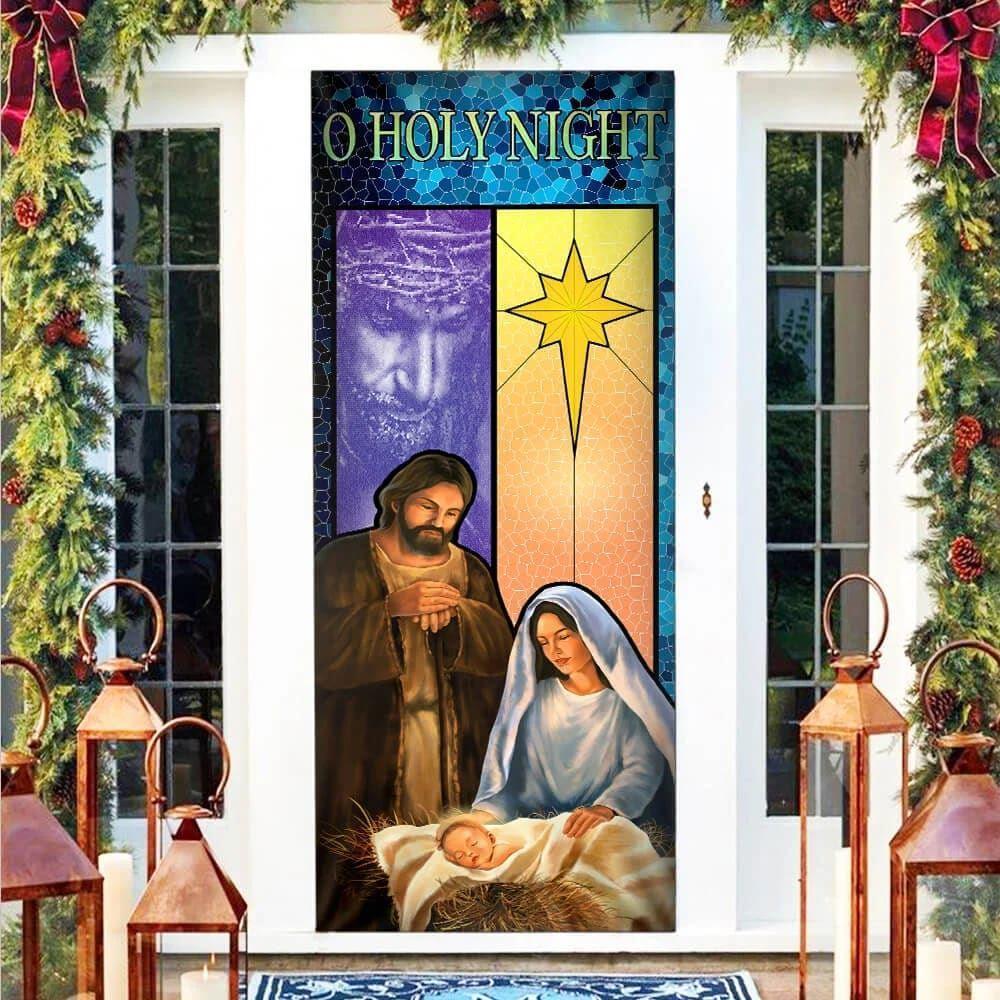 O Holy Night Door Cover, Jesus Door Cover, Christian Home Decor, Gift For Christian O Holy Night Door Cover, Jesus Door Cover, Christian Home Decor, Gift For Christian