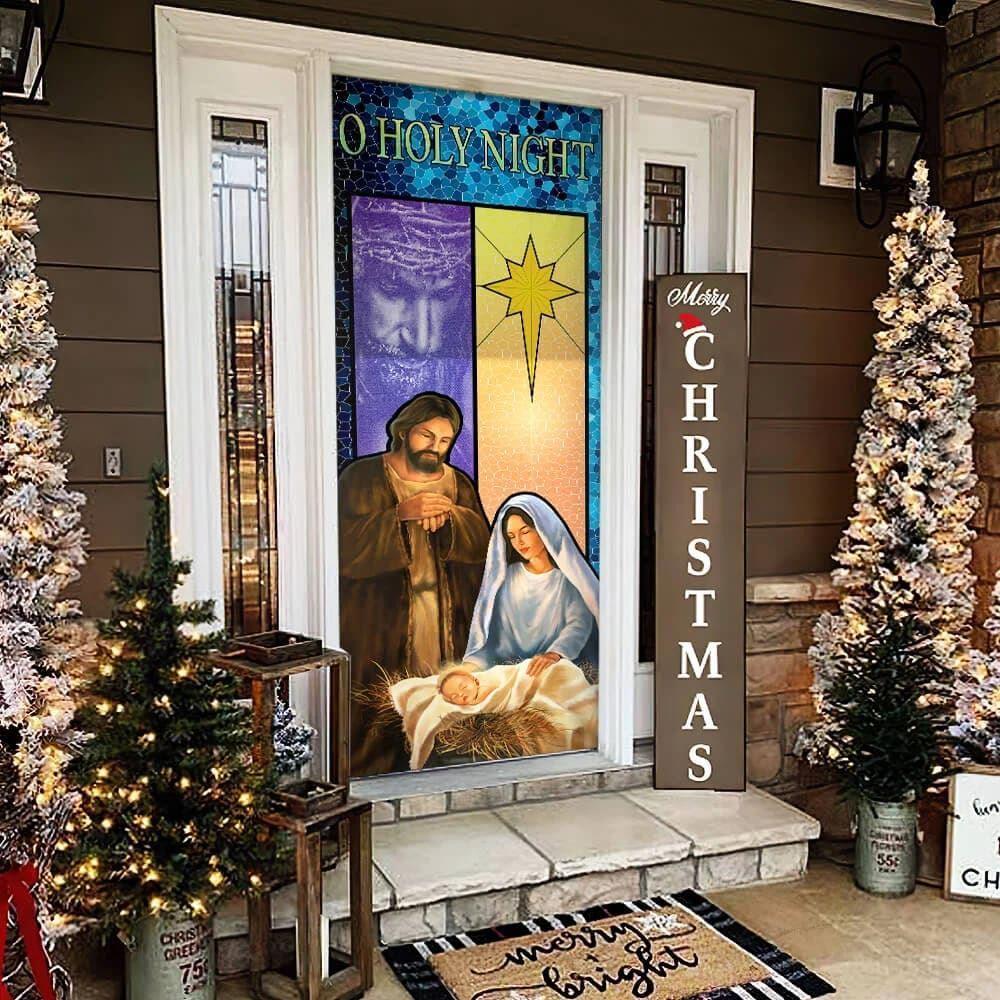 O Holy Night Door Cover, Jesus Door Cover, Christian Home Decor, Gift For Christian O Holy Night Door Cover, Jesus Door Cover, Christian Home Decor, Gift For Christian