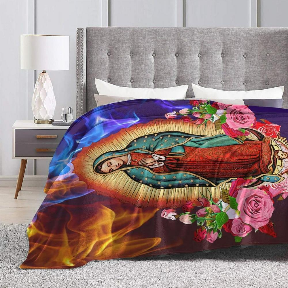 Our Lady Of Virgin Mary Christian Quilt Blanket, Christian Blanket Gift For Believers Our Lady Of Virgin Mary Christian Quilt Blanket, Christian Blanket Gift For Believers