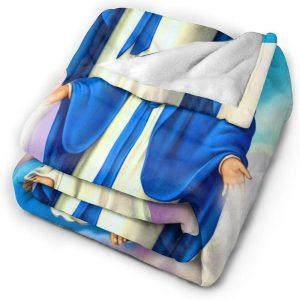 Our Lady of Miraculous Medal Christian Quilt Blanket Christian Blanket Gift For Believers 2 pppecv.jpg