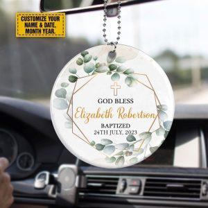 Personalised Christmas Ornament, God Bless You Circle&hellip;