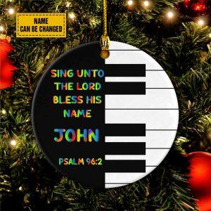 Personalised Christmas Ornament, Sing Unto the Lord,&hellip;