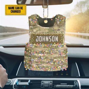 Personalised Christmas Ornament, US Armor Vest With&hellip;