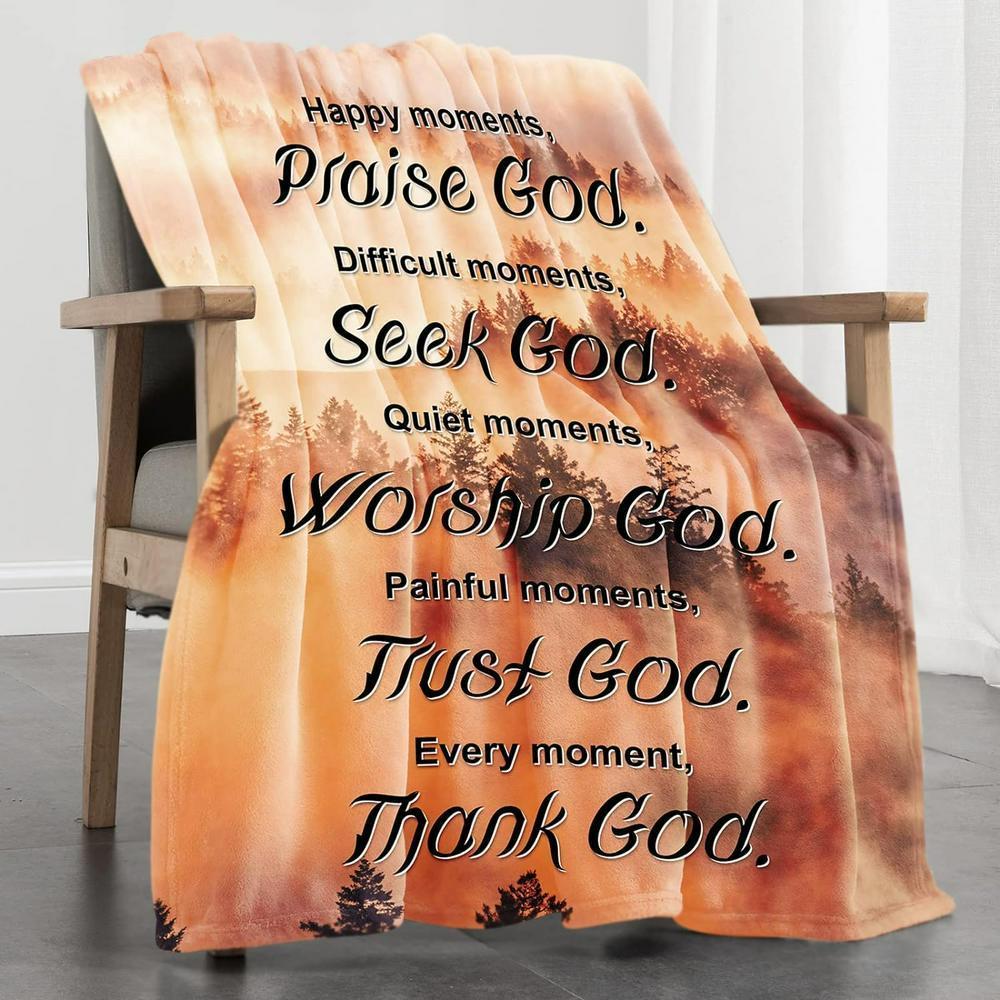 Praise God Seek God Worship God Trust God Thanh God Christian Quilt Blanket, Christian Blanket Gift For Believers Praise God Seek God Worship God Trust God Thanh God Christian Quilt Blanket, Christian Blanket Gift For Believers