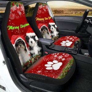Shih Tzu Christmas Car Seat Covers Custom Car Accessories, Christmas Car Seat Covers