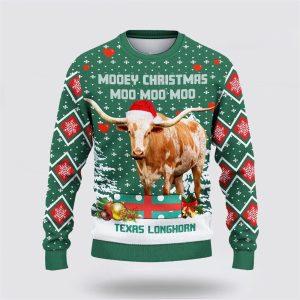 Texas Longhorn Green Merry Christmas Ugly Sweater,&hellip;