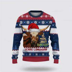 Texas Longhorn Jolly Merry Christmas Ugly Sweater,&hellip;