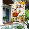 Thanksgiving Fall Flag Give Thanks Jesus Christ Cross Pumpkins Thanksgiving Flag – Thanksgiving Flag Outdoor Decoration