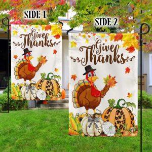 Thanksgiving Day Turkey Pumpkin Flag 4