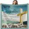 The Lord Is My Strength My Song Christian Quilt Blanket, Christian Blanket Gift For Believers The Lord Is My Strength My Song Christian Quilt Blanket, Christian Blanket Gift For Believers