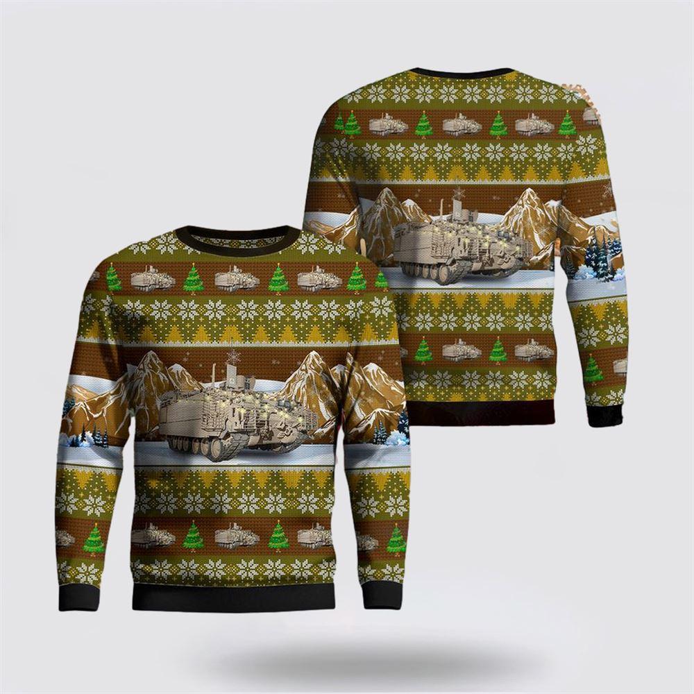 US Army M113 Armored Personnel Carrier Christmas Sweater 3D, Christmas Gift For Military Personnel US Army M113 Armored Personnel Carrier Christmas Sweater 3D, Christmas Gift For Military Personnel