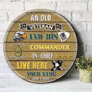 US Army Wood Sign An Old Veteran&hellip;