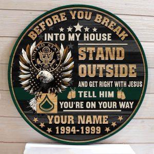 US Army Wood Sign Before You Break&hellip;