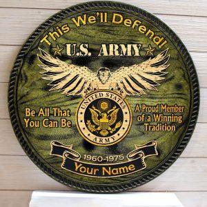 US Army Wood Sign Green A Proud&hellip;