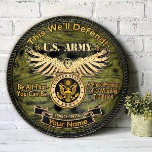 US Army Wood Sign Green A Proud&hellip;