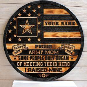 US Army Wood Sign Proud Army Mom,&hellip;