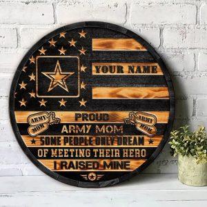 US Army Wood Sign Proud Army Mom,&hellip;
