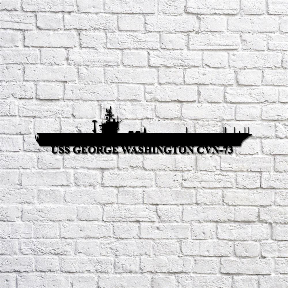 Us Navy Metal Sign, Veteran Signs, USS George Washington CV73 aircraft carrier Navy Ship Metal Sign, Metal Sign, Metal Sign Decor, Metal Navy Signs